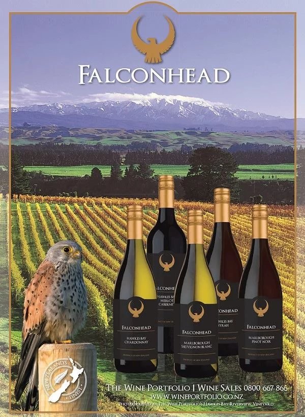 新西兰葡萄酒 wine portfolio 猎鹰头霍克斯湾维欧尼白葡萄酒 干白