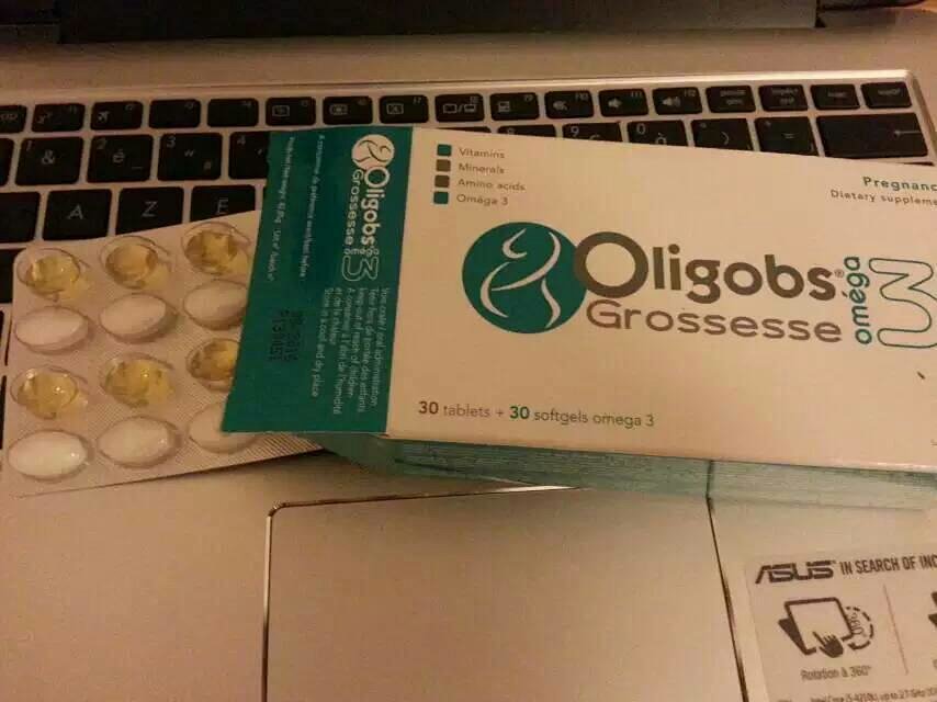 法国代购oligobs孕期综合维他命,富含dha/omega3 矿物质 氨基酸