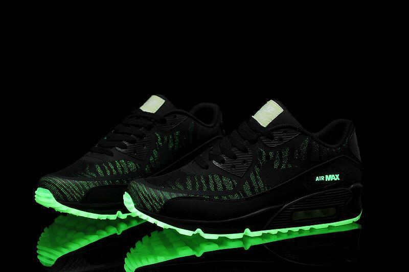 耐克air max 90 40-45码 高频黑荧光绿