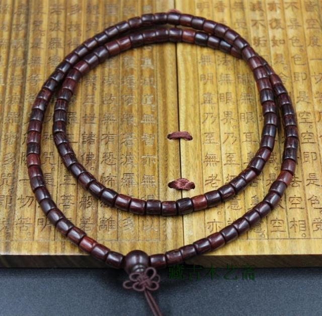 6桶珠长款佛珠手链108颗防身佛珠手串