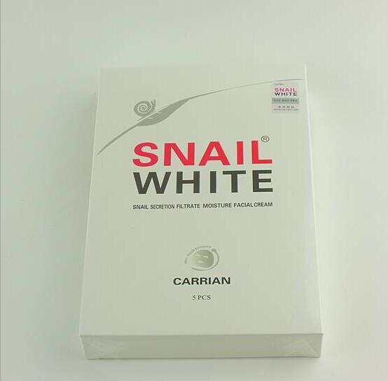 泰国snail white蜗牛原液蚕丝面膜泰国蜗牛霜美白补水盒装5片