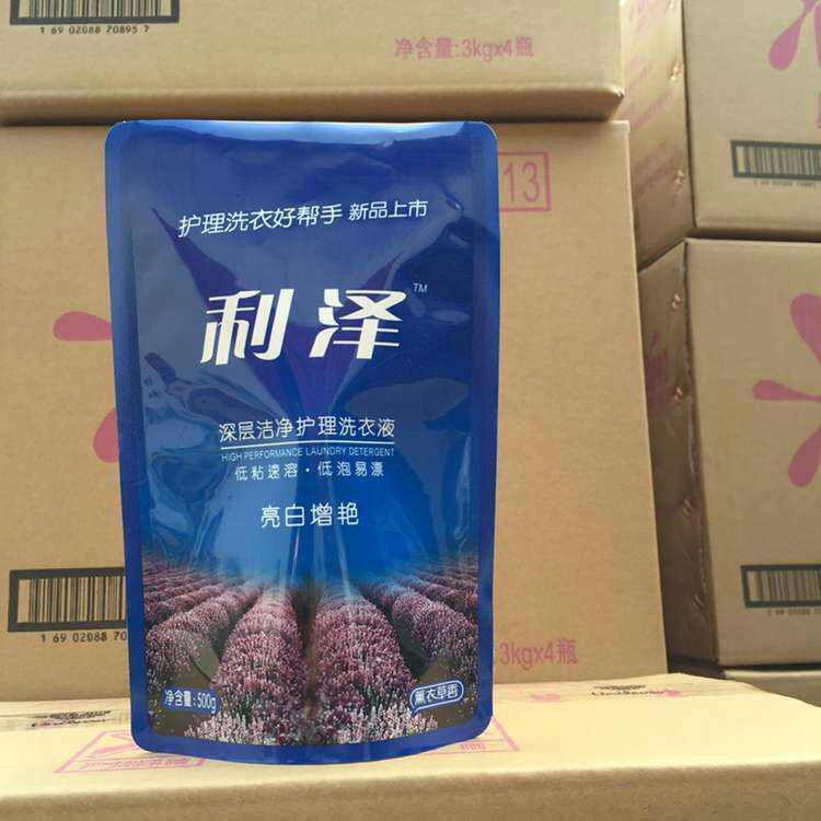 利泽洗衣液500g,一洗就光泽
