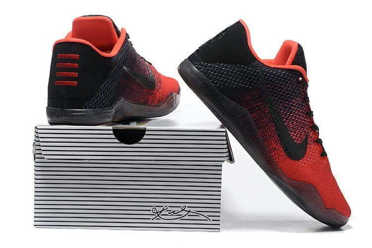 nike kobe 11 elite low 正确版 红黑配色 码数:40--46325