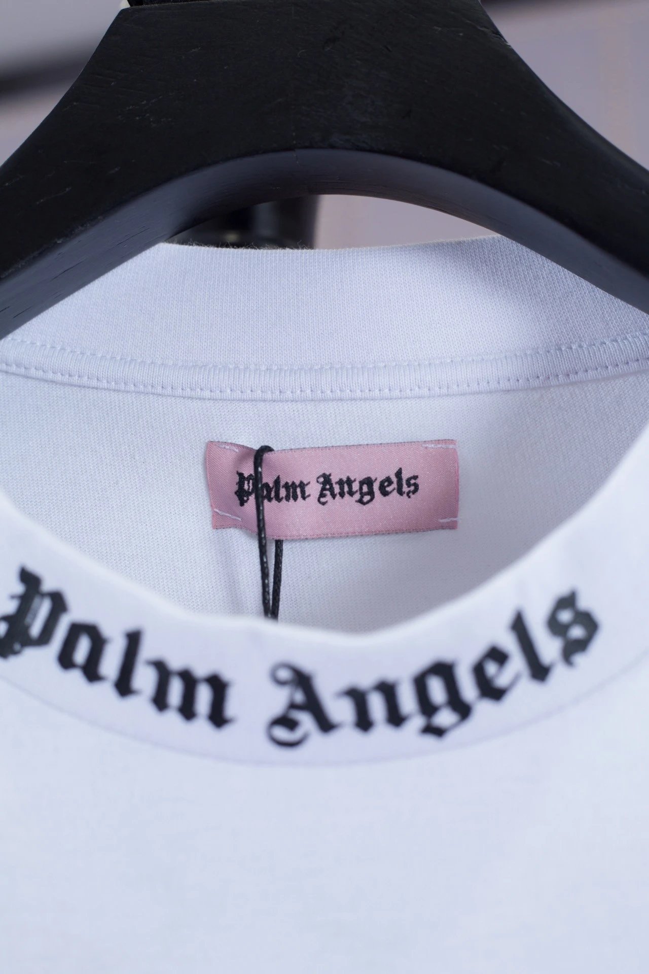 palmangels尺码,palmangels裤子 palm angels 气泡立体logo 黑色 白色 短袖t恤 宽松版