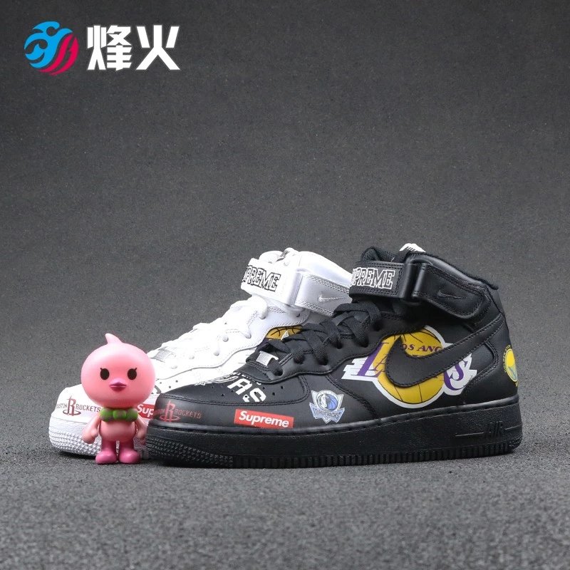 烽火体育  Air Force Supreme NBA AF1联名 AQ8017-100 001