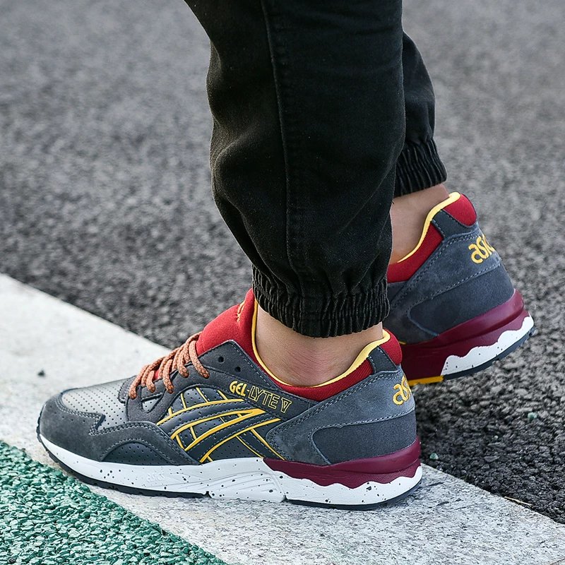 亚瑟士男鞋Asics GEL LYTE V夏季复古跑步鞋灰太狼女鞋H519L-1611