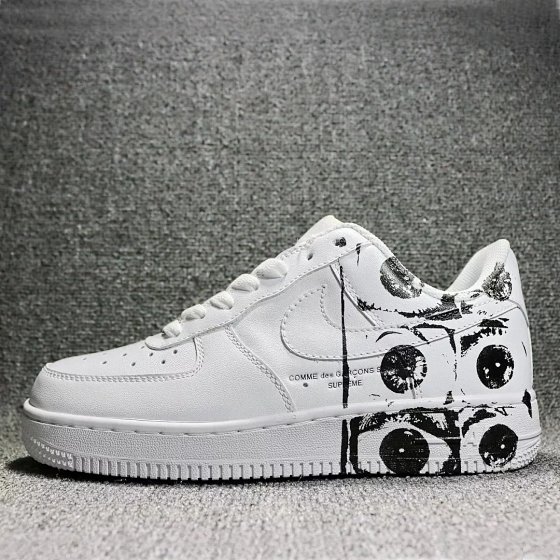 New Nike Men's & Women's Air Force 1 'Supreme x CDG x Nike' Triple Collaboration AF1 Casual Sneakers