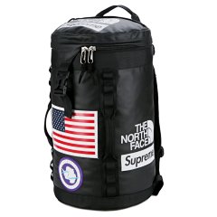 17ss Supreme The North Face co-branded American flag backpack The North Face shoulder bag barrel bag Korean tide large capacity men and women training basketball mountaineering