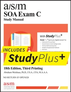 高清电子版 18年北美精算师教材asm Manual For Soa Exam C 18版 第三次印刷