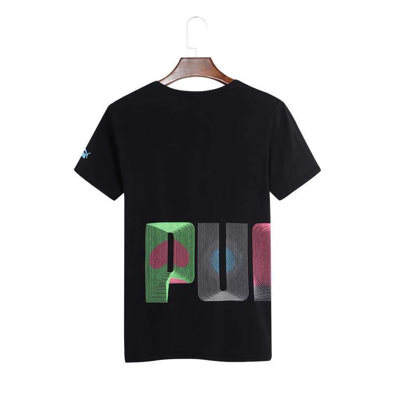 彪马PUMA短袖T恤黑色运动纯棉圆领男款修身半袖汗衫 3057 颜色 2种 尺码M5XL 5