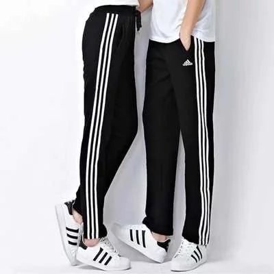 adidas阿迪达斯裤子男直筒三道杠透气休闲运动长裤 88111 颜色 黑色 尺码 M5XL 5