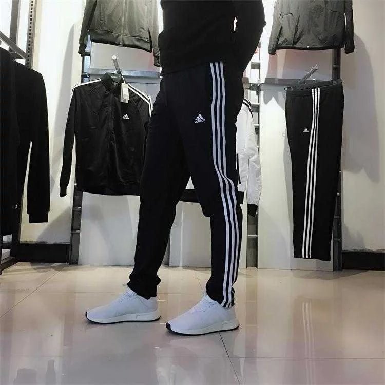 adidas阿迪达斯裤子男直筒三道杠透气休闲运动长裤 88111 颜色 黑色 尺码 M5XL 6