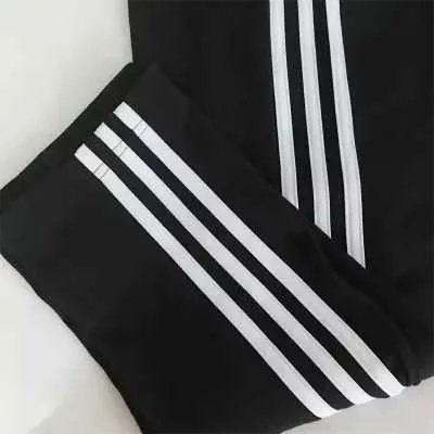 adidas阿迪达斯裤子男直筒三道杠透气休闲运动长裤 88111 颜色 黑色 尺码 M5XL 3