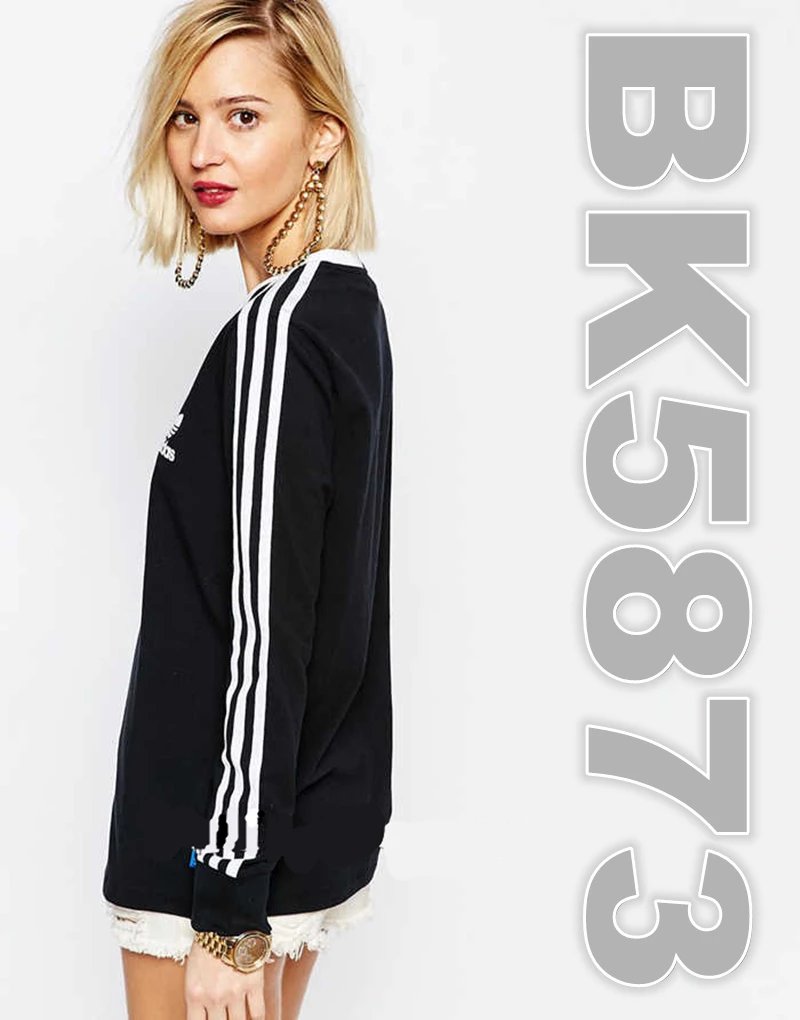 Adidas经典女款修身运动长袖T恤体恤 5873女长袖 颜色 3种 尺码  XSXL 8