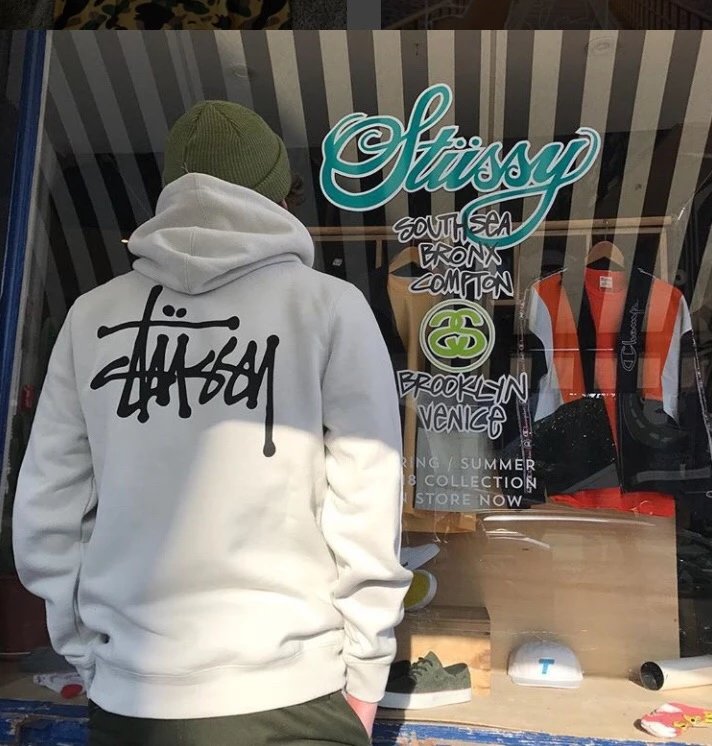 Item Thumbnail for New Arrival #Stussy 420g cotton fleece hoodie
