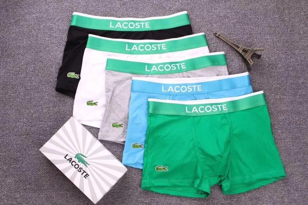 鳄鱼 Lacoste 男内裤品牌代购 鳄鱼高端品牌内裤 舒适运动美国正品平角内裤子 尾单内裤 - 131674