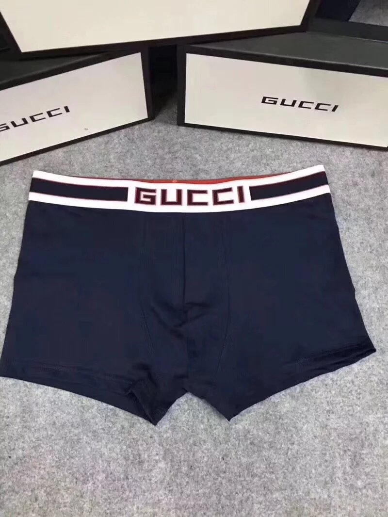 Gucci Logo Waistband Boxer Briefs in Red, White, Black, Navy, and Gray Underwear - 6