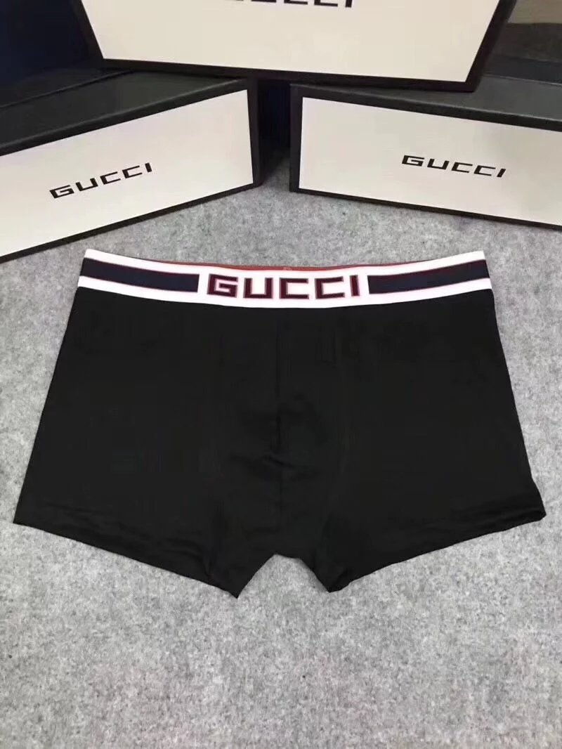 Gucci Logo Waistband Boxer Briefs in Red, White, Black, Navy, and Gray Underwear - 9