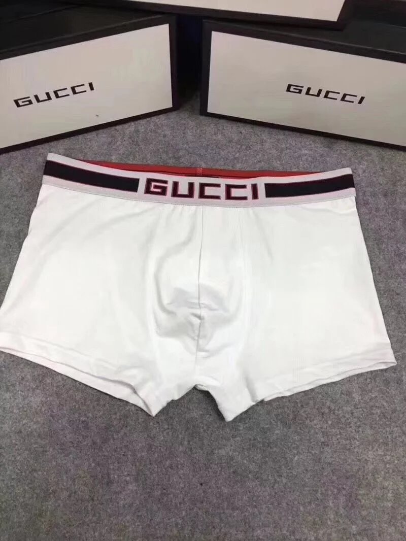 Gucci Logo Waistband Boxer Briefs in Red, White, Black, Navy, and Gray Underwear - 10