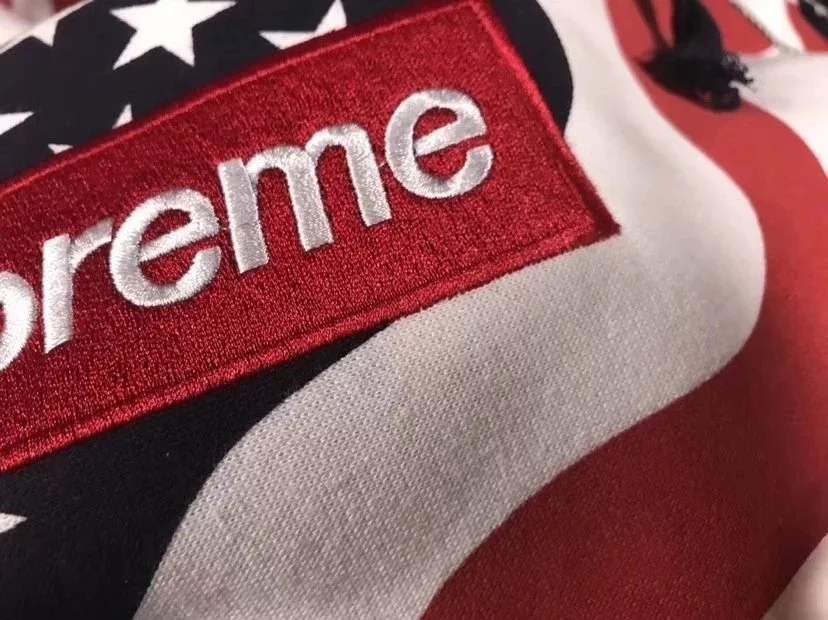 Supreme Box Logo Pullover 14 aw Flag Hoodie