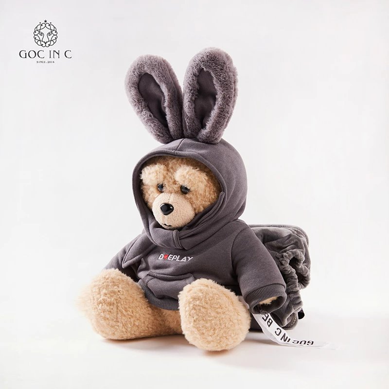 香港goc in c联名郑恺dueplay兔子熊热水袋