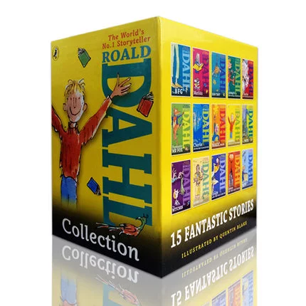 原版英文章节书《Roald Dahl Complete Collection》 15册全集，“世界上