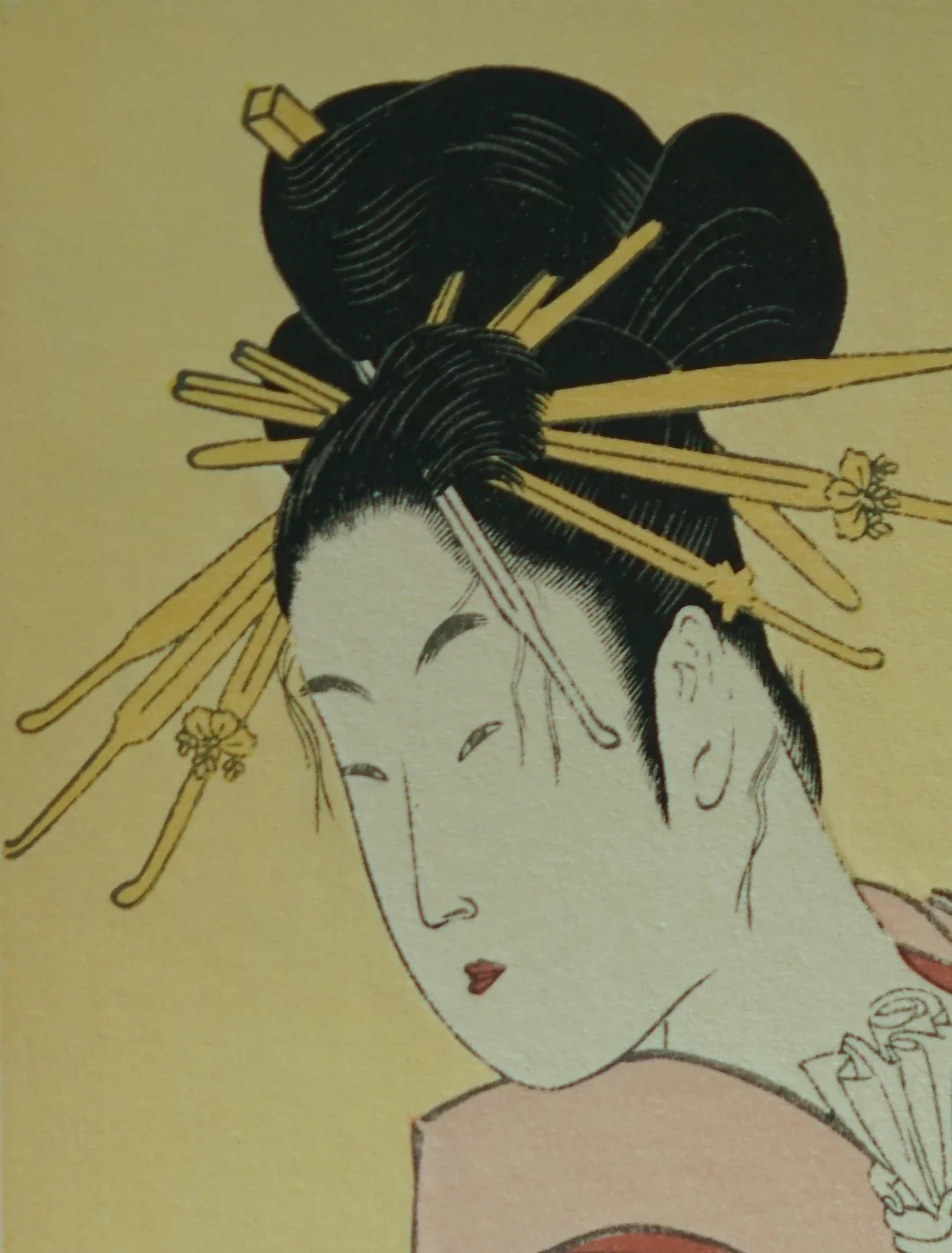 喜多川歌䜆【当时全盛美人揃】 浮世绘珍贵限量木刻