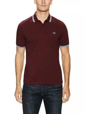Burgundy & Blue-White Stripe