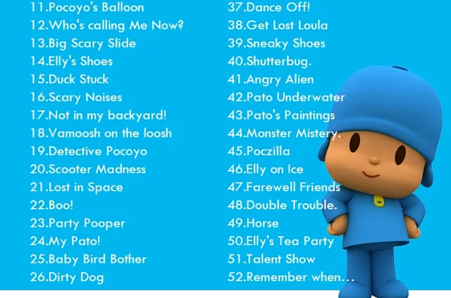 【代售】Pocoyo幼儿西语卡通动画高清视频MP4全系列第一季至第四季 赠合集共300多集   西语pocoyo 百度网盘下载 tofpcy7526
