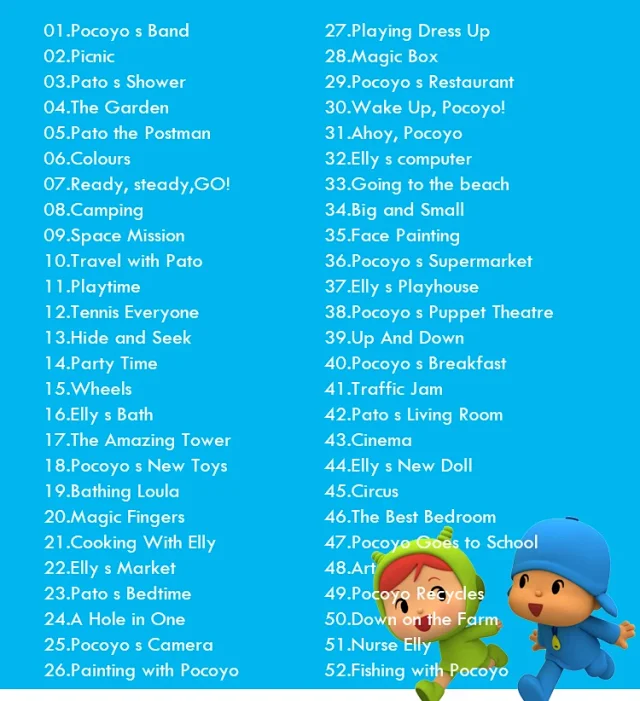 【代售】Pocoyo幼儿西语卡通动画高清视频MP4全系列第一季至第四季 赠合集共300多集   西语pocoyo 百度网盘下载 tofpcy7526