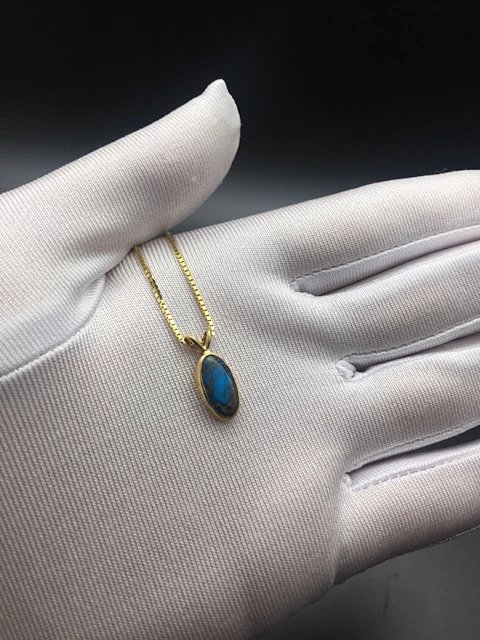 比斯比美松项链 美国高端名矿绿松石 天然原矿 高蓝高瓷 珠宝首饰