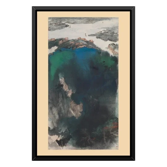珍藏 大名家 張大千 山水絵　觀山賞景 掛け軸　中華民国・故宮博物院館藏 国立故宮博物院 展示情報 > これまでの展覧 > 巨匠の面影─張大千生誕