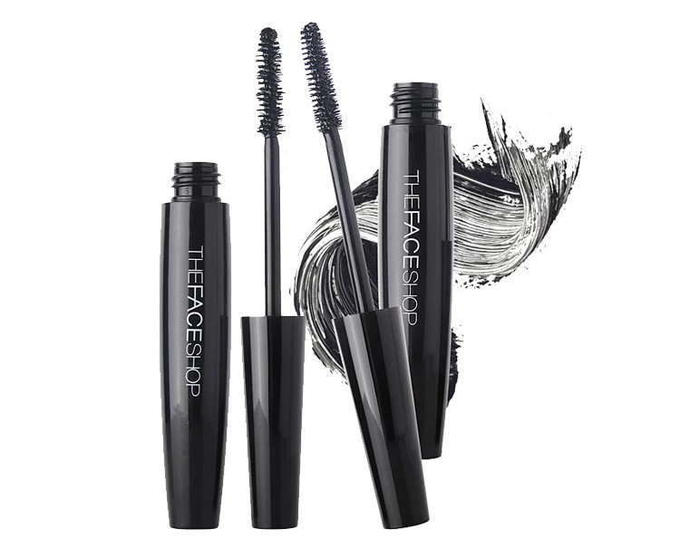 the face shop菲诗小铺黑杆大肚子睫毛膏 防水浓密纤长卷翘不晕染防水