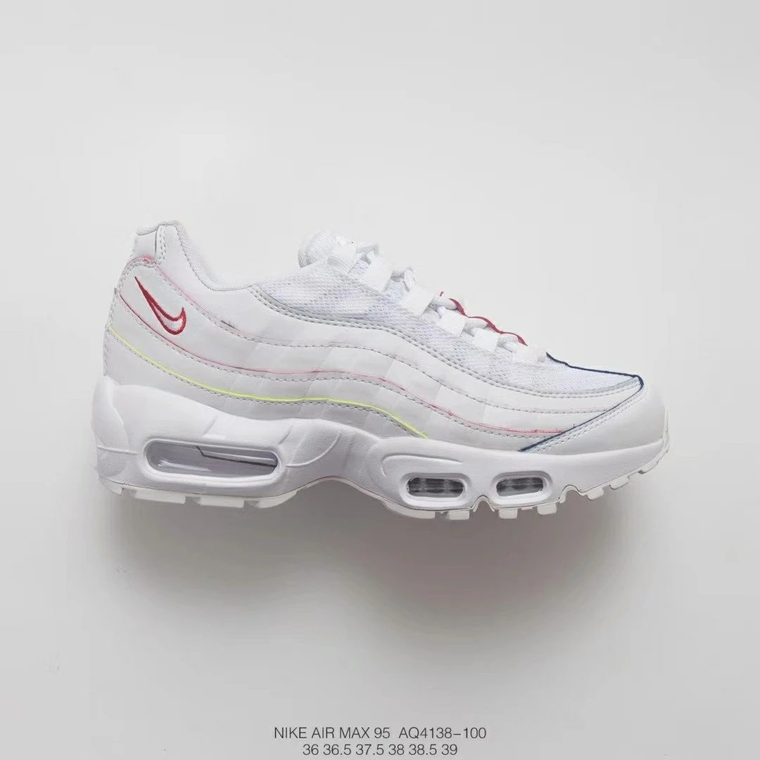 女鞋 Air Max Corduroy 95复古气垫慢跑鞋“白彩虹边”