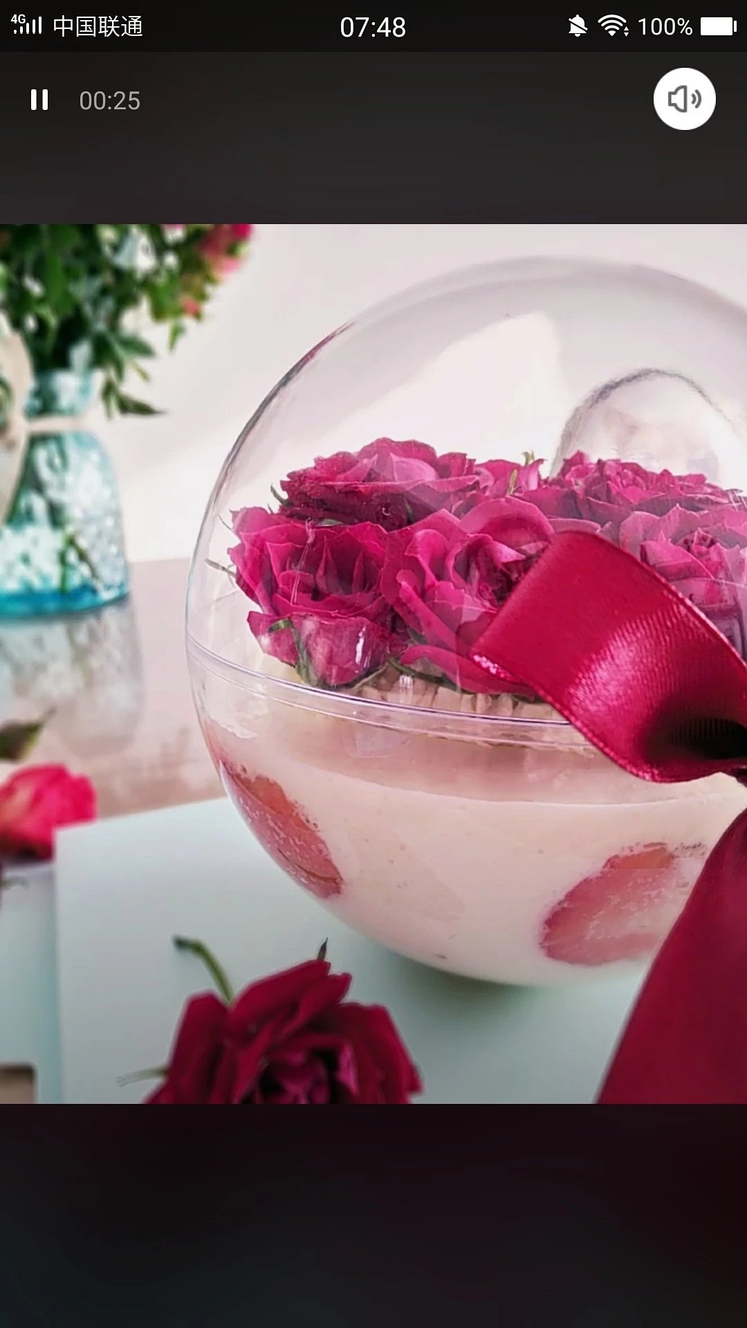 情人节鲜花慕斯