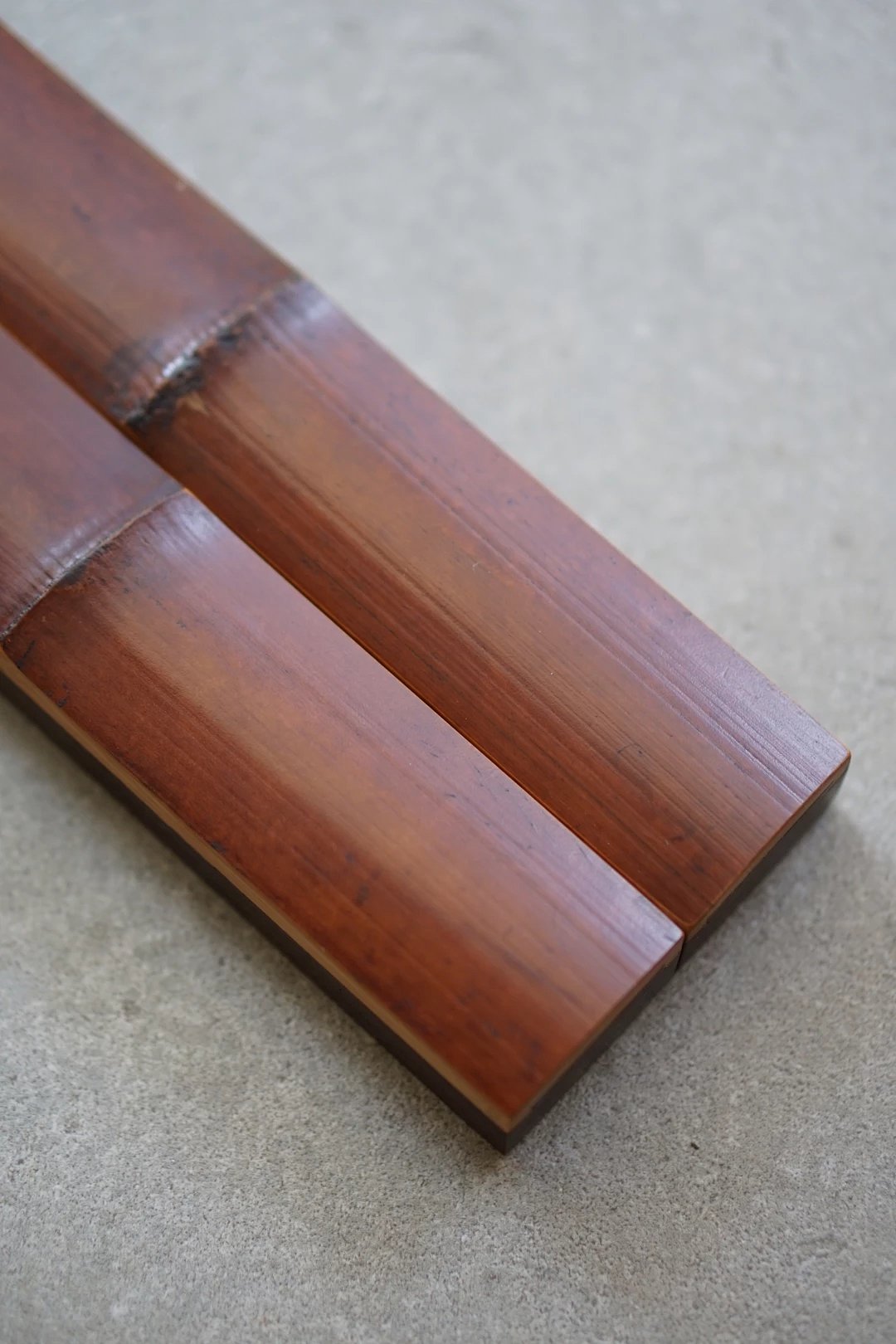 镇江山镇尺 老煤竹 重竹 燕尾榫镇尺