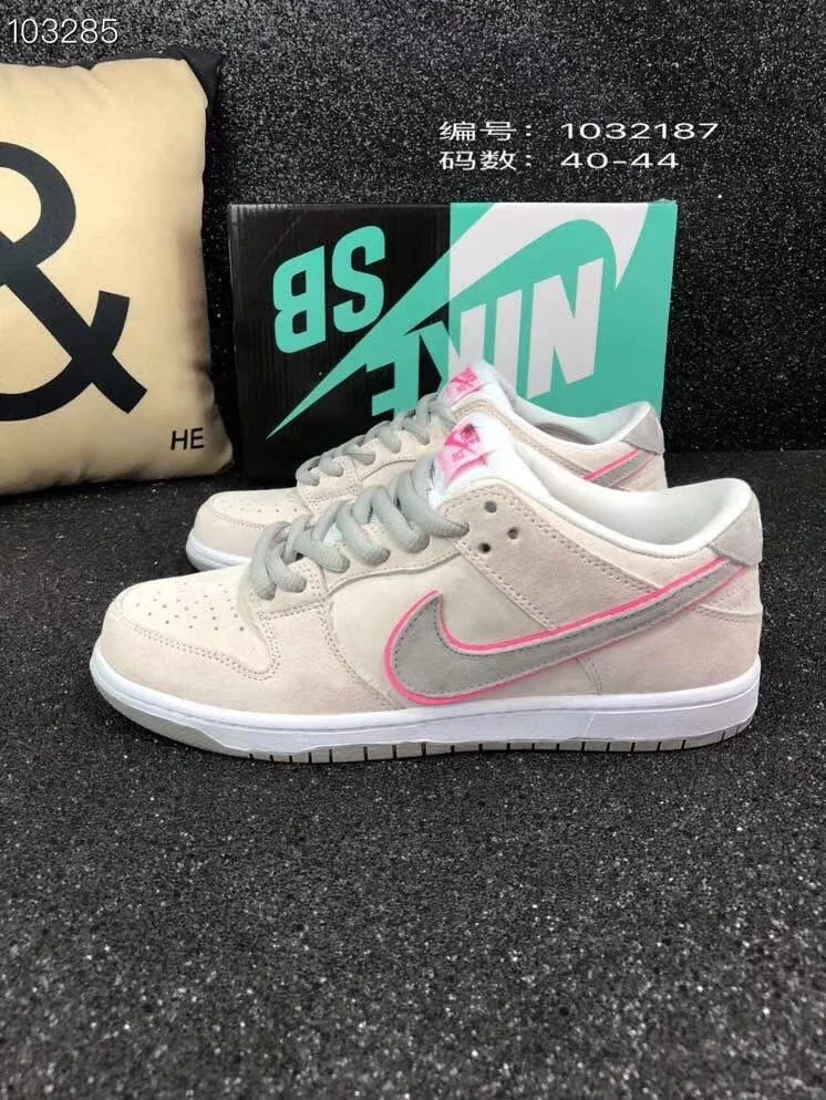 耐克Nike SB Zoom Dunk Low Pro IW 低帮灰粉休闲滑板鞋895969-160