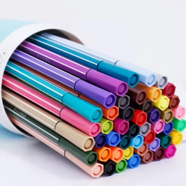 自营 掌握217可水洗水彩笔色彩色笔套装儿童安全无毒绘画彩色笔12 18 24 36色