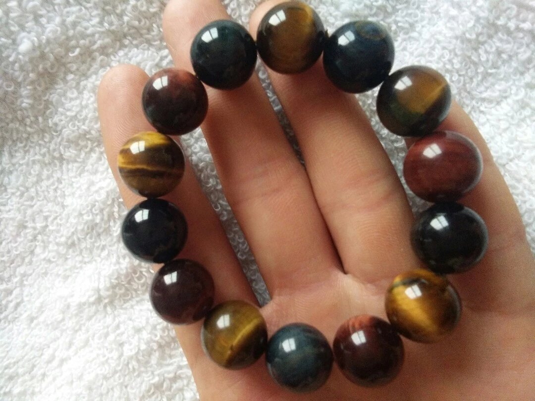 彩虎眼石手串(14mm,54.8g)