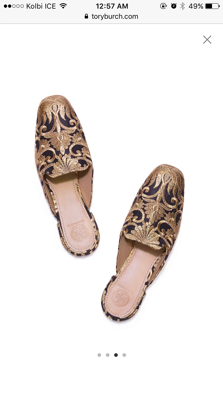 tory burch最新款拖鞋