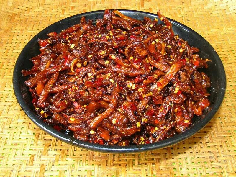 【冰手造】麻辣香菇脚云南特色美食下饭拌面零食小吃200g全店满58包邮