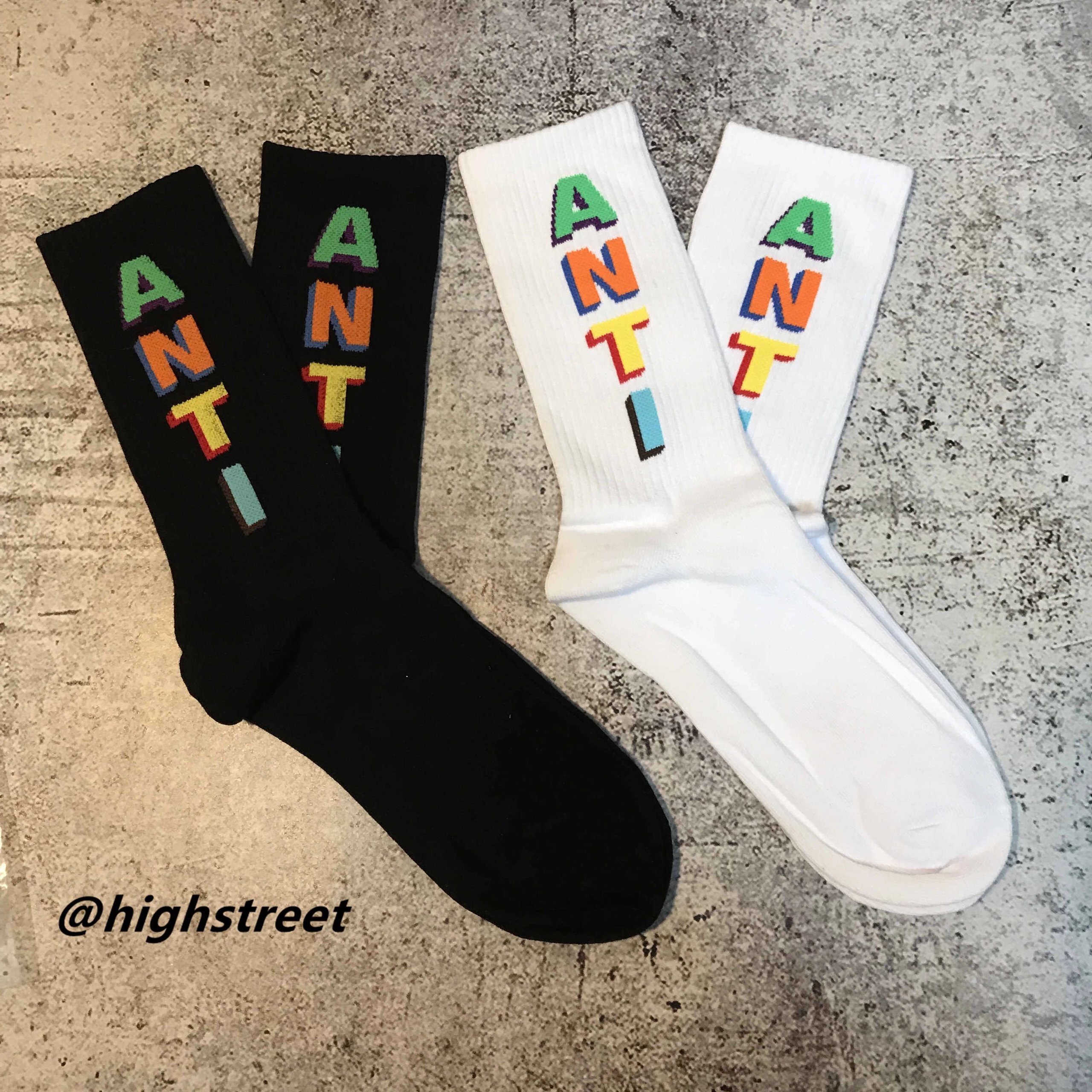 Anti Social Social Club ANT! Socks White Multicolor - 4