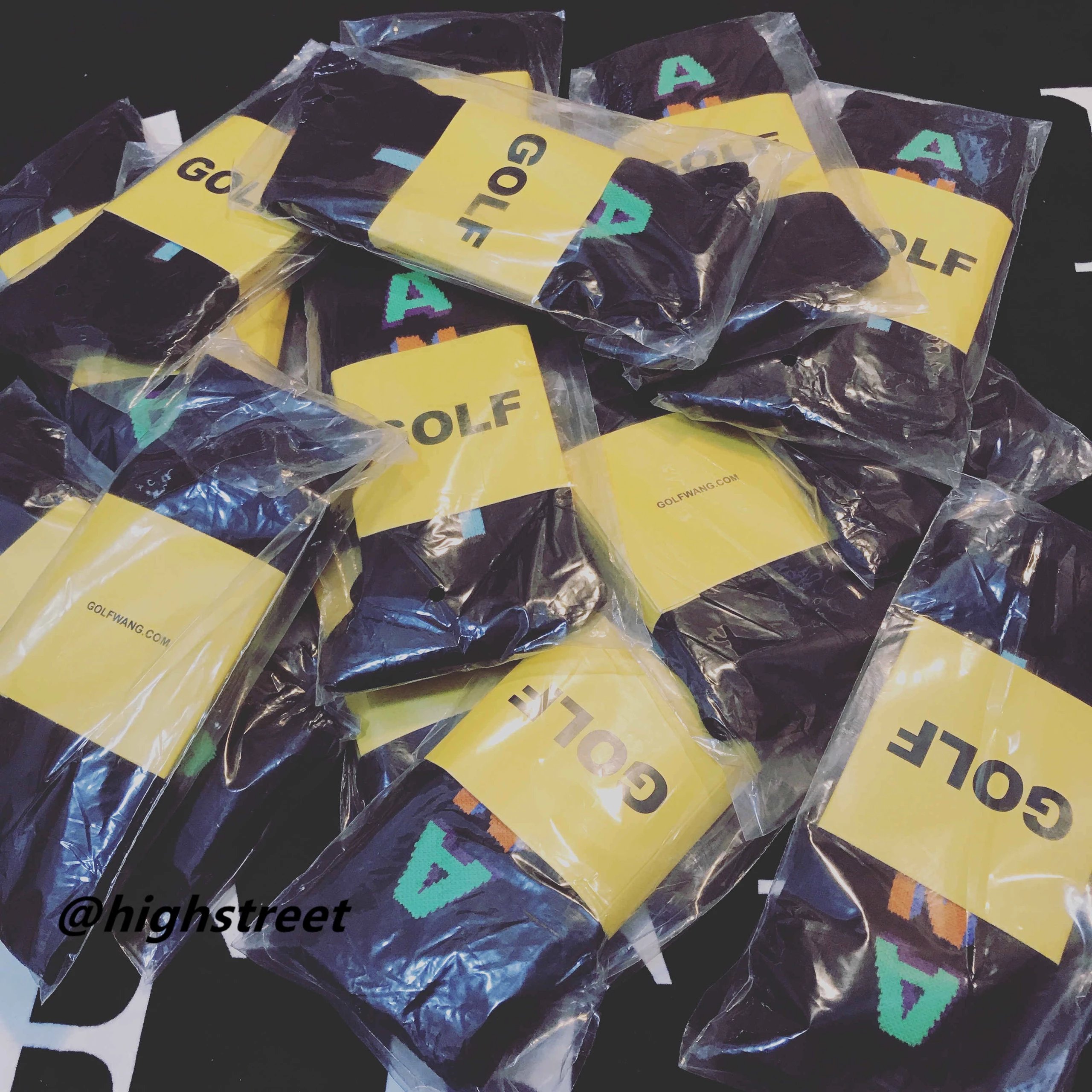 GOLF WANG A Logo Socks