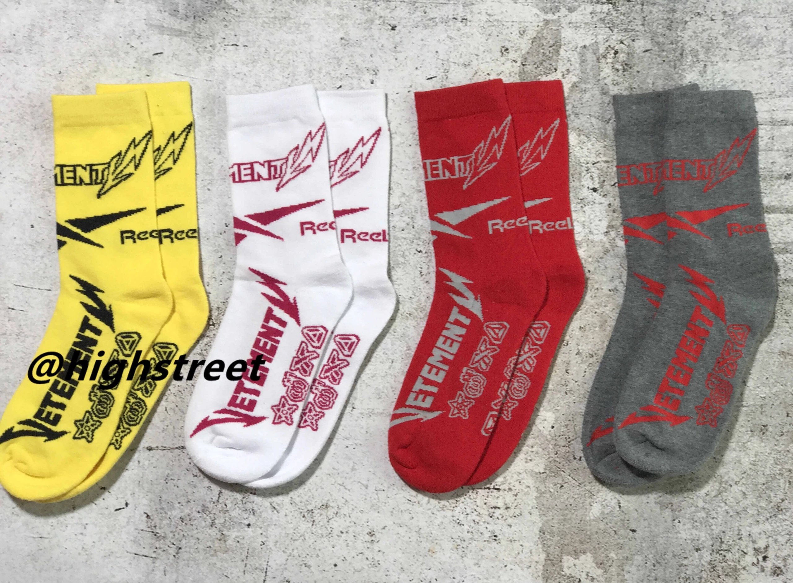 Vetements Reel Lightning Socks