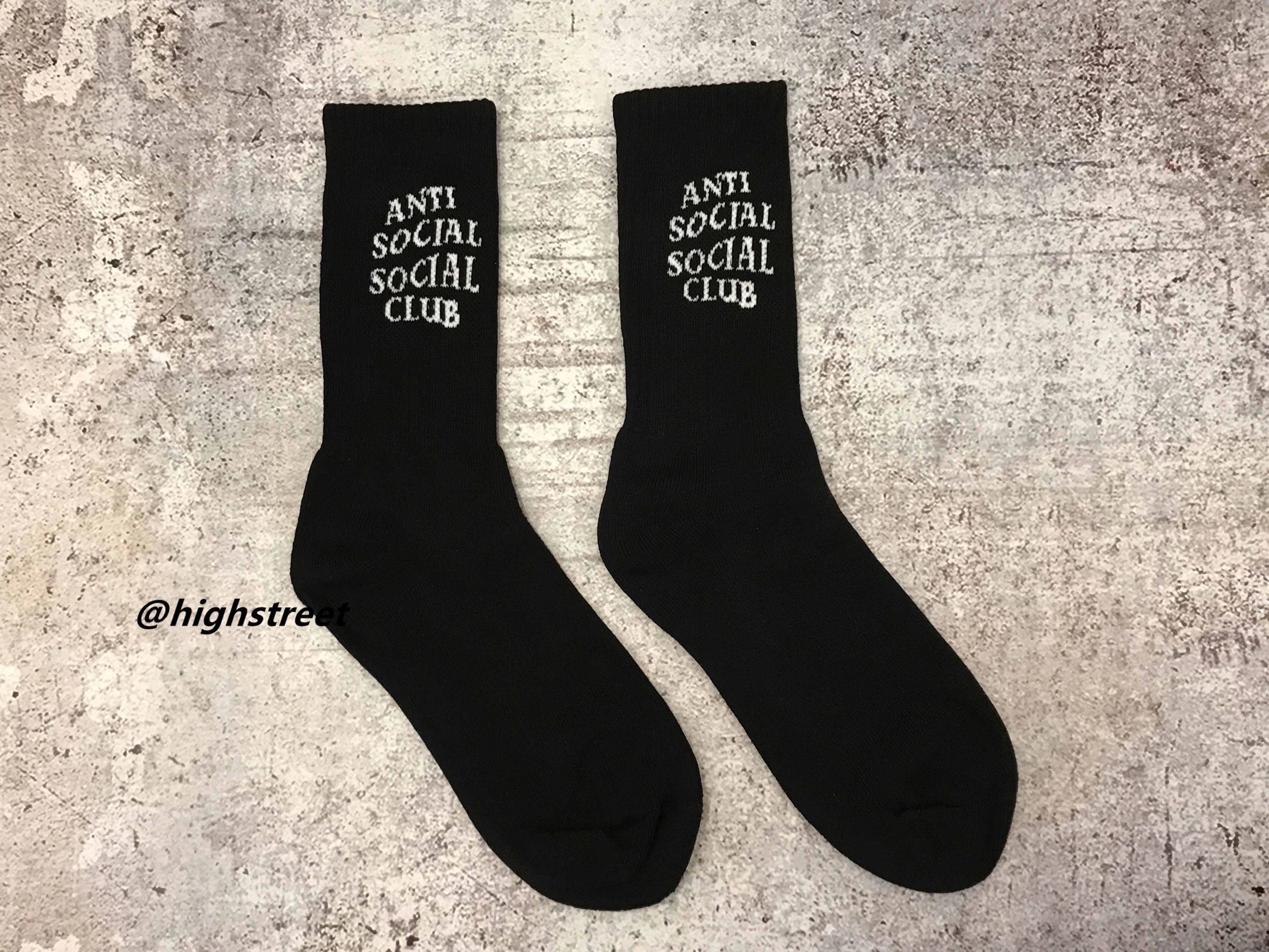 Anti Social Social Club Logo Socks Pink Socks - 7