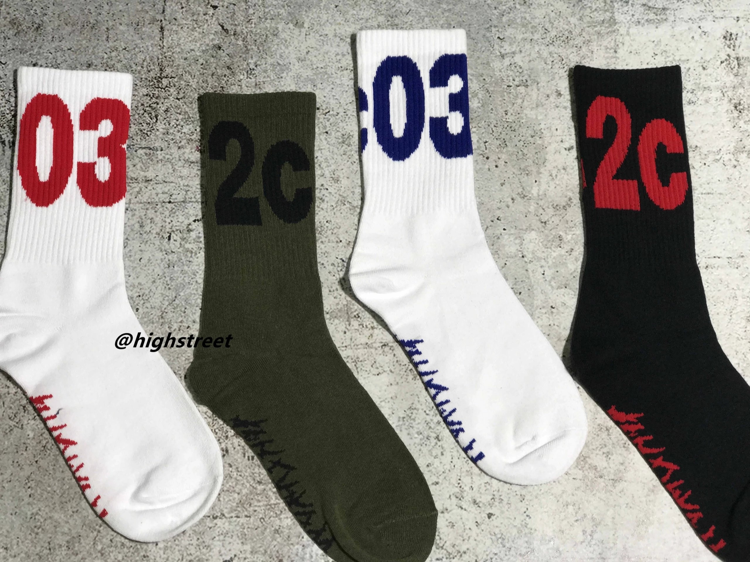 Highstreet 03/2C Crew Socks