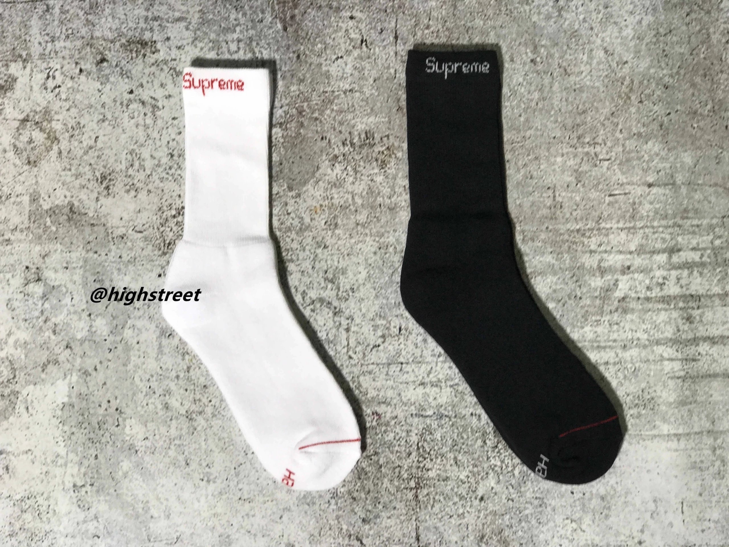 Supreme x Hanes Cushion Crew Socks Purple - 7
