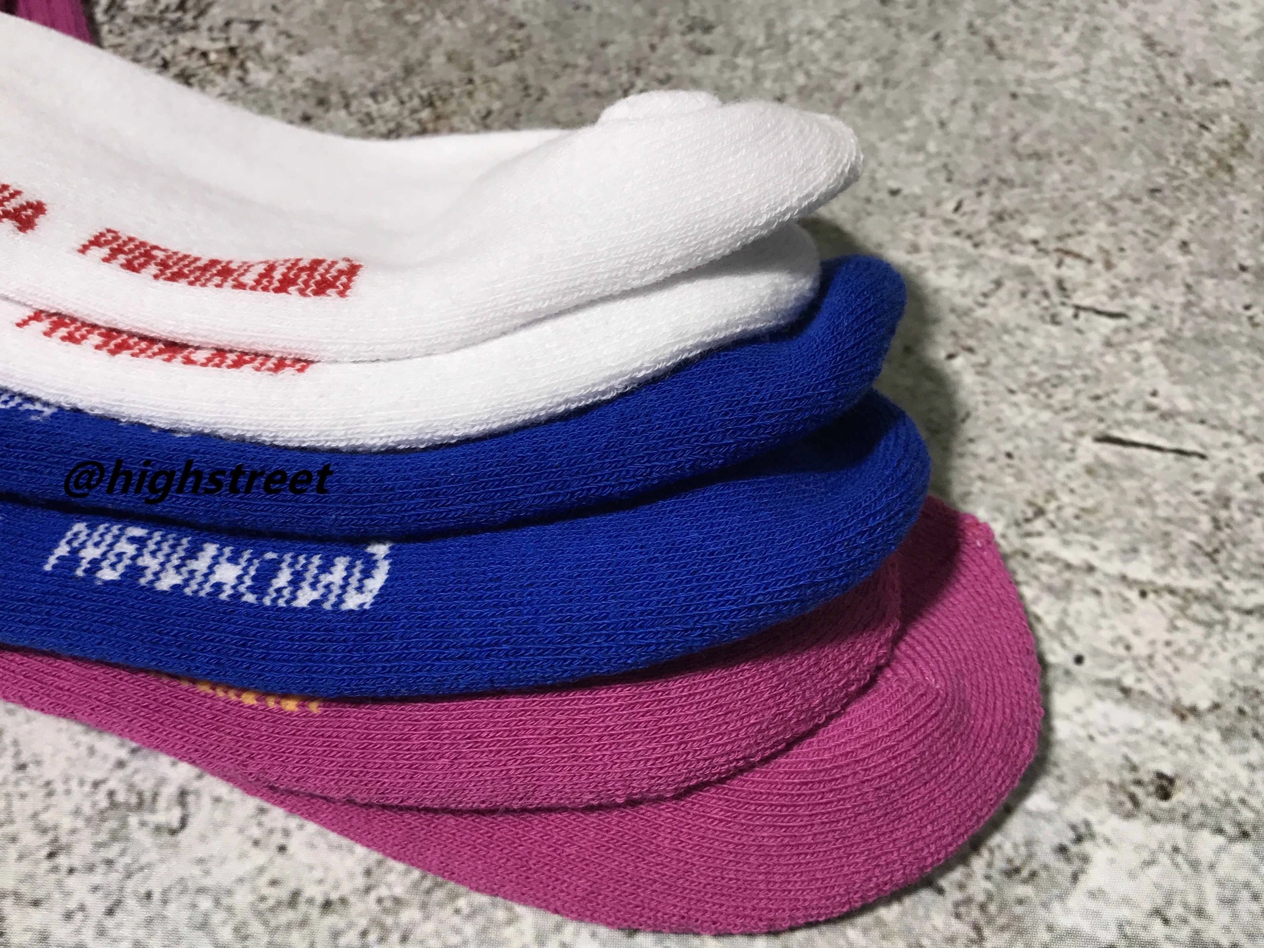Design Gosha Rubchinskiy Sun Logo Socks Magenta Socks - 6
