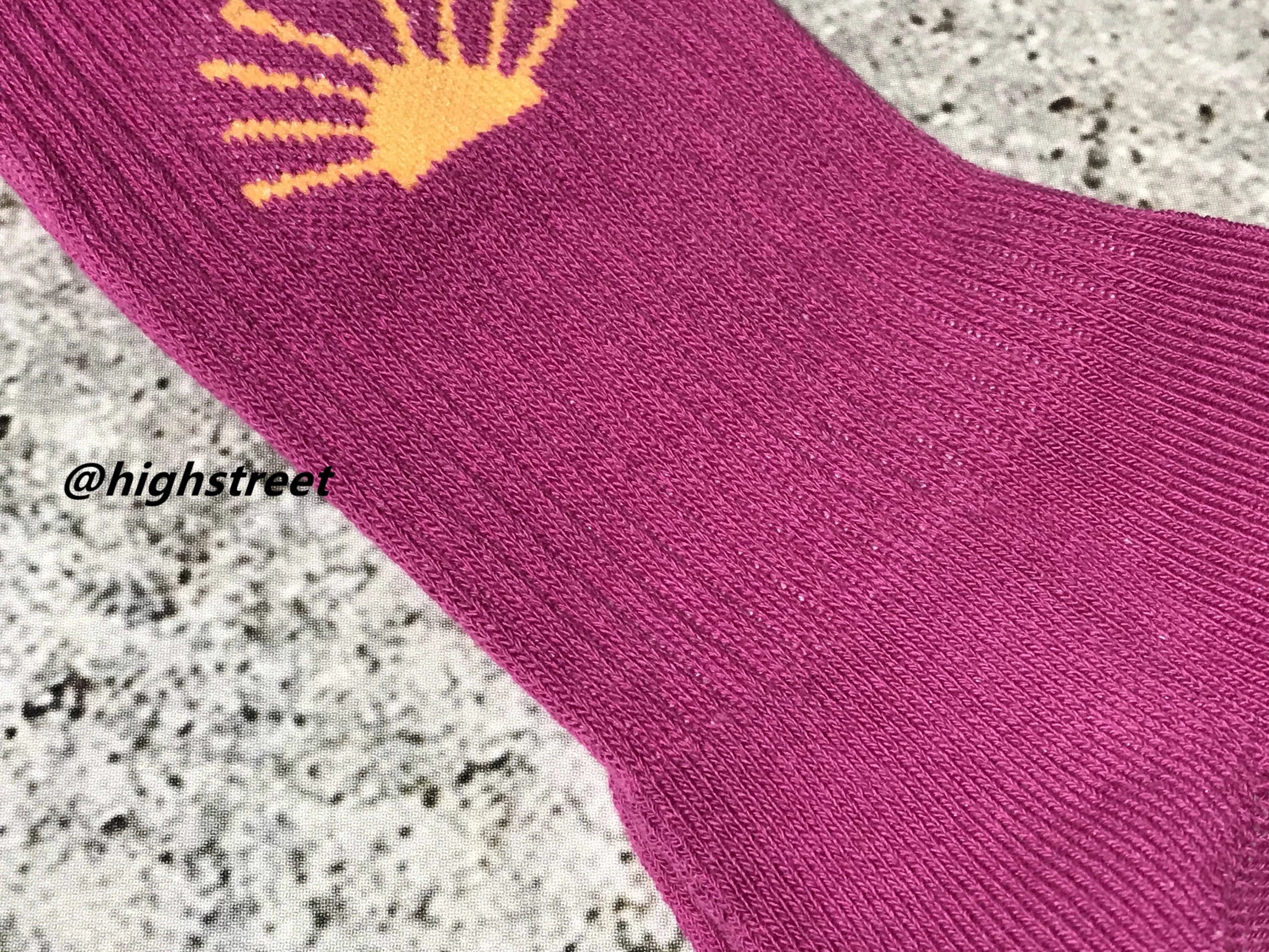 Design Gosha Rubchinskiy Sun Logo Socks Magenta Socks - 8