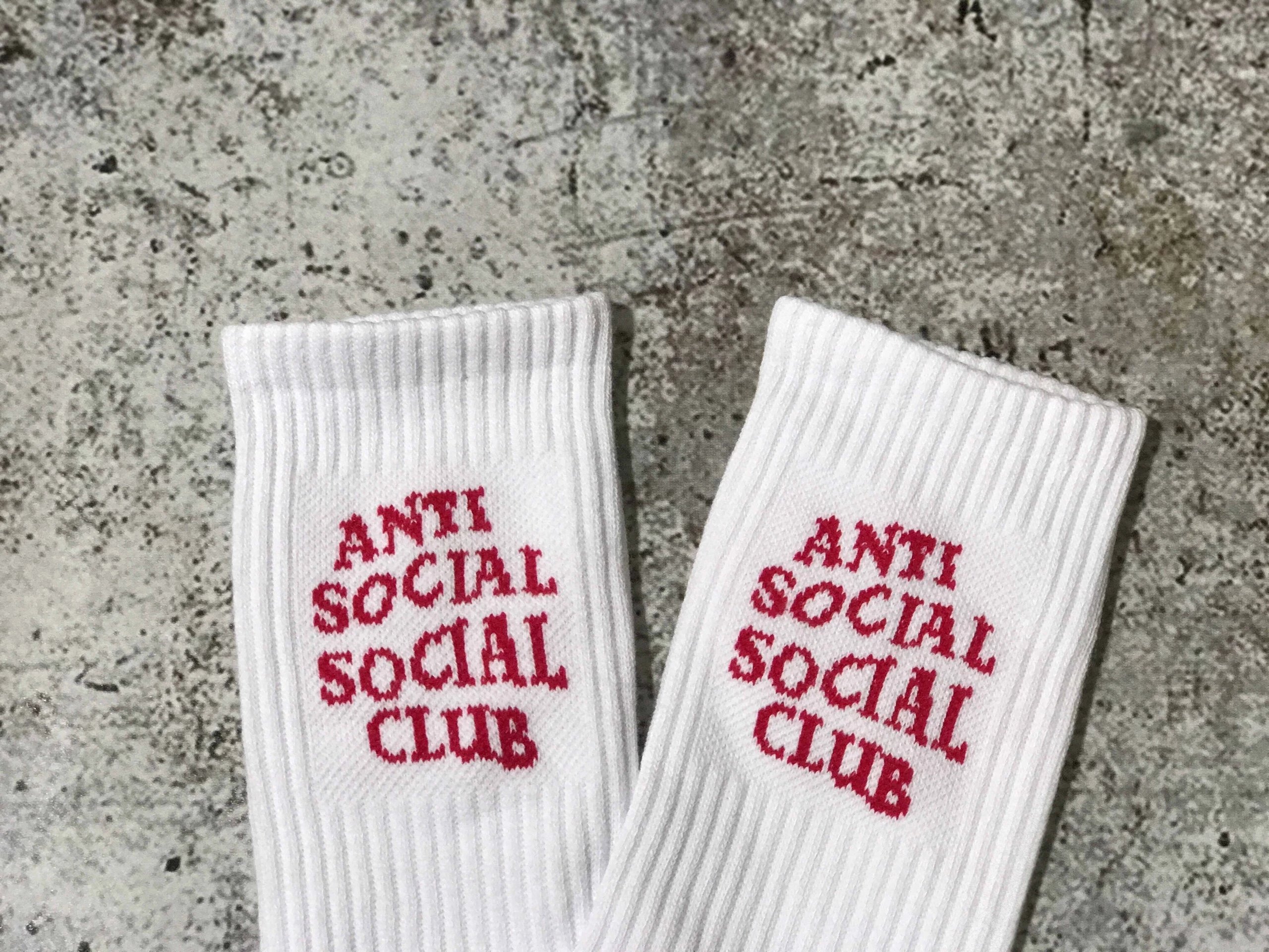 Anti Social Social Club Logo Socks Pink Socks - 9